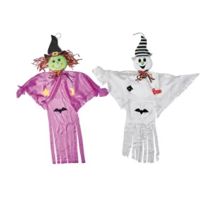 Worth Imports 55 in. Halloween Hanging Ghost and Witch (Set of 2)