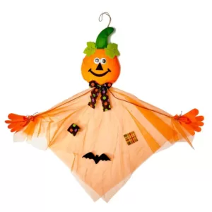 Worth Imports 40 in. Halloween Hanging Organza Pumpkin (Set of 2)