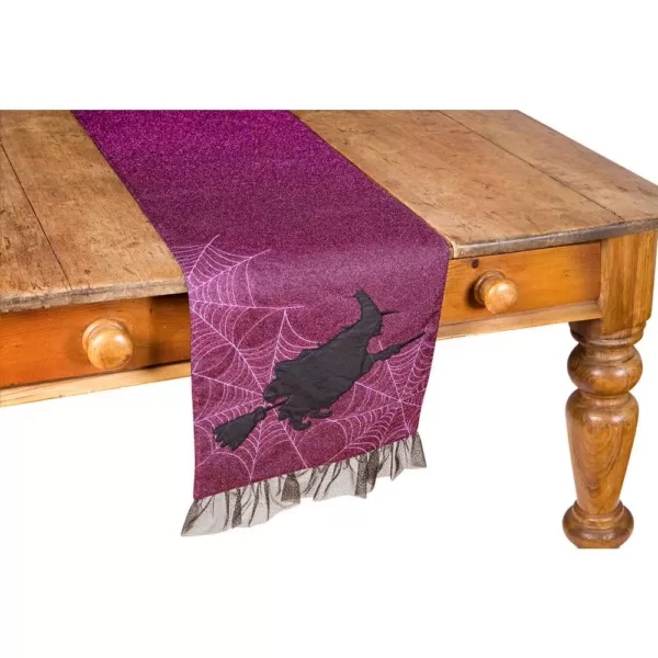 Xia Home Fashions 0.2 in. H x 13 in. W x 36 in. D Witching Hour Halloween Table Runner