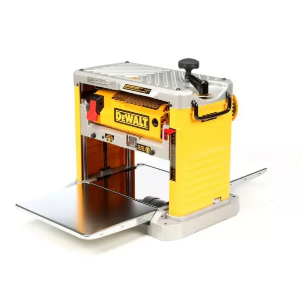 DEWALT 12-1/2 in. Portable Thickness Planer with Three Knife Cutter-Head with 24 in. Tote with Organizer