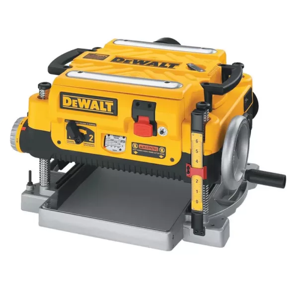 DEWALT 15 Amp 13 in. Heavy-Duty 2-Speed Thickness Planer with Knives and Tables and Planer Stand