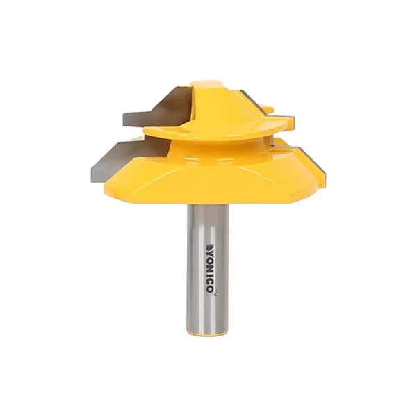Yonico Lock Miter Up to 1 in. Stock 1/2 in. Shank Carbide Tipped Router Bit