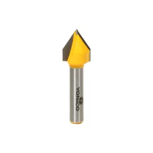 Yonico V-Groove 60° 1/4 in. Shank Carbide Tipped Router Bit