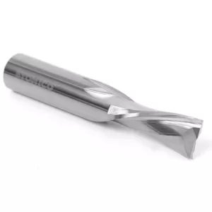 Yonico 1/2 in. Dia Solid Carbide 2-Flute Low Helix Downcut Spiral End Mill 1/2 in. Shank CNC Router Bit
