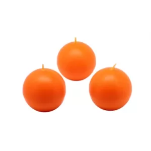 Zest Candle 2 in. Orange Ball Candles (Box of 12)