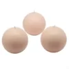 Zest Candle 3 in. Ivory Ball Candles (6-Box)