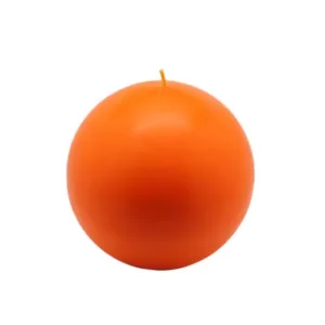 Zest Candle 4 in. Orange Ball Candles (2-Box)