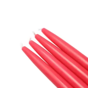 Zest Candle 6 in. Ruby Red Taper Candles (12-Set)