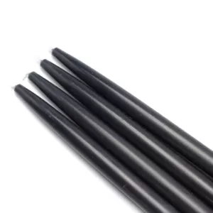 Zest Candle 10 in. Black Taper Candles (12-Set)