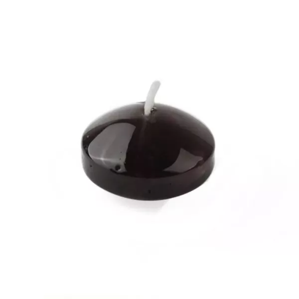 Zest Candle 1.75 in. Clear Black Gel Floating Candles (Box of 12)